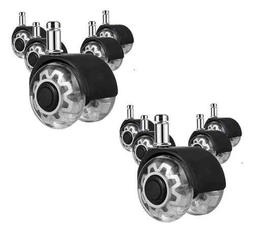 D_909813-MLC115395044103_072026-O.webp 10 Ruedas Para Silla Escritorio Gamer Tipo Roller Gira 360° - Imagen 1
