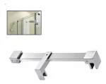 Barra Soporte Para Mampara Vidrio 8a12mm Baño Ducha 1mt