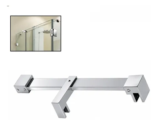D_915971-MLC115303135645_072026-O.webp Barra Soporte Para Mampara Vidrio 8a12mm Baño Ducha 1mt - Imagen 1