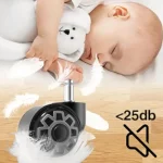 10 Ruedas Para Silla Escritorio Gamer Tipo Roller Gira 360° - Imagen 6