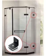 Soporte Esquina Separador Vidrio Muro Panel L 2pcs Inox.304 - Imagen 6