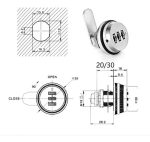 Cerradura Mueble Lockers Casilleros Con Clave - Imagen 3