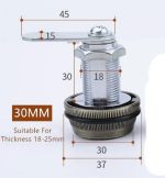 Cerradura Mueble Lockers Casilleros Con Clave P.puerta 20mm - Imagen 3