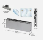 Bisagra Soporte Superior Para Puerta De Vidrio Templado 1pcs - Imagen 2