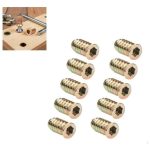 Inserto Roscado M8x20mm Hexagonal Con Tope 500unidades