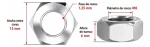 Tuerca Hexagonal M8 Acero Inoxidable, Pack 100 Unidades - Imagen 2