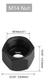 Repuesto Tuerca Fresadora Router 1/4 Makita Y Otros Modelos - Imagen 2