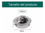 Manilla Asa Tirador Redonda Embutida Acero Inox 304 41mm 6un - Imagen 2