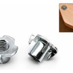 Tuerca Araña/anclaje M10 Inserto Para Patín Para Muebles 50u