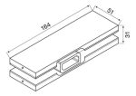 Bisagra Soporte Inferor Para Puerta De Vidrio 8 A 12mm 1pcs - Imagen 4