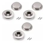 Tirador Embutido Redondo Manilla Asa Acero Inox 304 60mm 6u