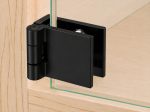 2u Bisagra 90° Para Vidrio 5-8mm, Gabinete Esquina Negro - Imagen 7
