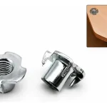 Inserto Para Patín Tuerca Araña/anclaje Para Muebles M8 50u