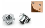 Inserto Para Patín Tuerca Araña/anclaje Para Muebles M8 100u