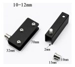 Bisagra Puerta Vidrio 8 A 12mm Pivote 4u 20kg Alto Trafico - Imagen 2