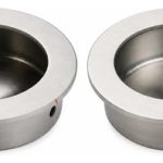 Tirador Asa Redondo Embutido Plana Acero Inox 41mm 2un