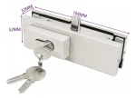 Kit 5pcs Herraje Para Puerta Vidrio Mampara Inox Bruñido - Imagen 7