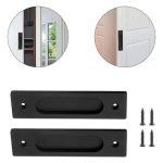 2u Asa Rectangular Embutida Puerta Closet Corredera 12cmx4cm