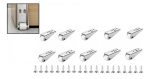 10u Rueda Polin De Rodillo Para Mueble Cajas De Almacenaje