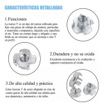 Inserto Para Patín Tuerca Araña/anclaje Para Muebles M8 100u - Imagen 7