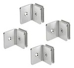 4u Abrazadera De Acero Inoxidable Para Puerta De Ducha