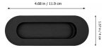 Tirador Asa Ovalada Negro Para Muebles 120mm X 2unidades - Imagen 6
