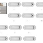 12unidades Tirador Asa Ovalada Para Muebles 120mm
