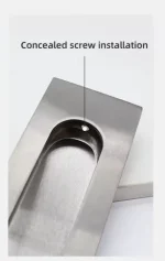 Tirador Asa Rectangular Embutida Puerta Corredera 12cm 6uni - Imagen 5