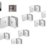Set 8un Abrazadera De Acero Inox Puerta De Ducha Shower 90°