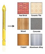 6 Brocas Para Metal Concreto Vidrio Madera Mármol Hexagonal - Imagen 3
