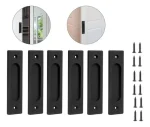 6u Asa Rectangular Embutida Puerta Closet Corredera 12cmx4cm