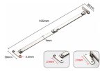 Brazo Bisagra Articulado Soporte Puerta 15.5cm 10par Izq Der - Imagen 2