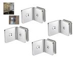 Set 4un Abrazadera De Acero Inoxidable Para Puerta De Ducha