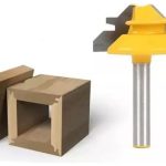 Fresa Madera Ensamble Cajón Machimbrado Vástago  1/4  45° 1/2