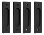 24u Asa Rectangular Embutida Puerta Corredera 12cmx4cm