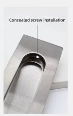 6u Tirador Rectangular Embutida Puerta Corredera 120mm - Imagen 5