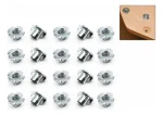 Inserto Para Patín Tuerca Araña/anclaje Para Muebles M8 20u