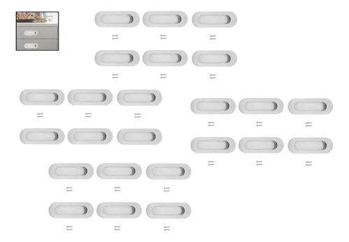 D_749341-MLC116057339121_082026-O.webp 24unidades Tirador Asa Manija Ovalada Para Muebles 120mm - Imagen 1