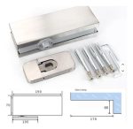 Bisagra O Quicio Para Puerta De Vidrio Templado 8 A 12mm - Imagen 2