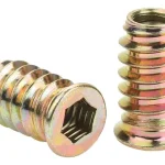 Inserto Roscado M8x20mm Hexagonal Con Tope 50unidades