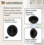 Pack 12 Tirador Embutido Redondo Manilla Acero Inox 304 60mm - Imagen 3