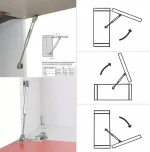 10 Unid Piston Neumatico Brazo Bombin Para Puerta 120n -12kg - Imagen 5