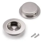 Tirador Embutido Redondo Manilla Asa Acero Inox 304 60mm 2un