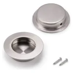 Tirador Embutido Redondo Manilla Asa Acero Inox 304 60mm 2un