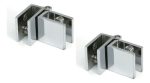 2u Bisagra 90° Para Puerta De Vidrio 5-8mm, Gabinete Esquina - Imagen 3