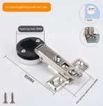 2un Bisagra Recta Puerta De Vidrio 5 A 8mm Estantes Gabinete - Imagen 7