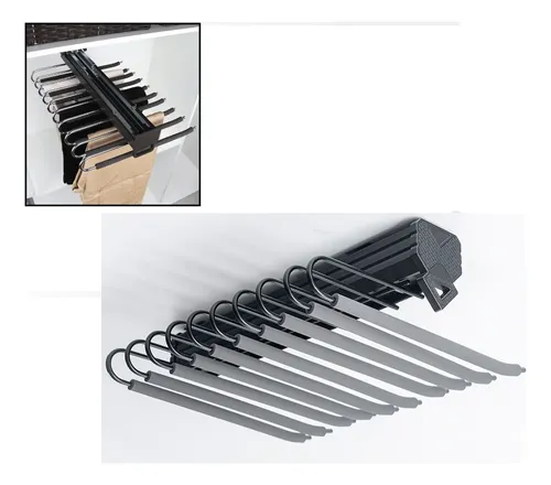 D_816666-MLC115729891527_082026-O.webp Colgador Percha Pantalones Extraible Para Armario Closet - Imagen 1