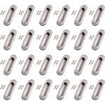 Pack 24 Tirador Asa Embutido Ovalada Para Closet 120 X 41mm