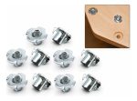 Inserto Para Patín Tuerca Araña/anclaje Para Muebles M8 10u