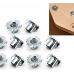 Inserto Para Patín Tuerca Araña/anclaje Para Muebles M8 10u